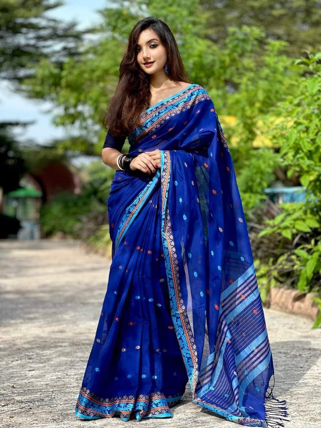 অরিজিনাল টেকলী সুতি শাড়ি।