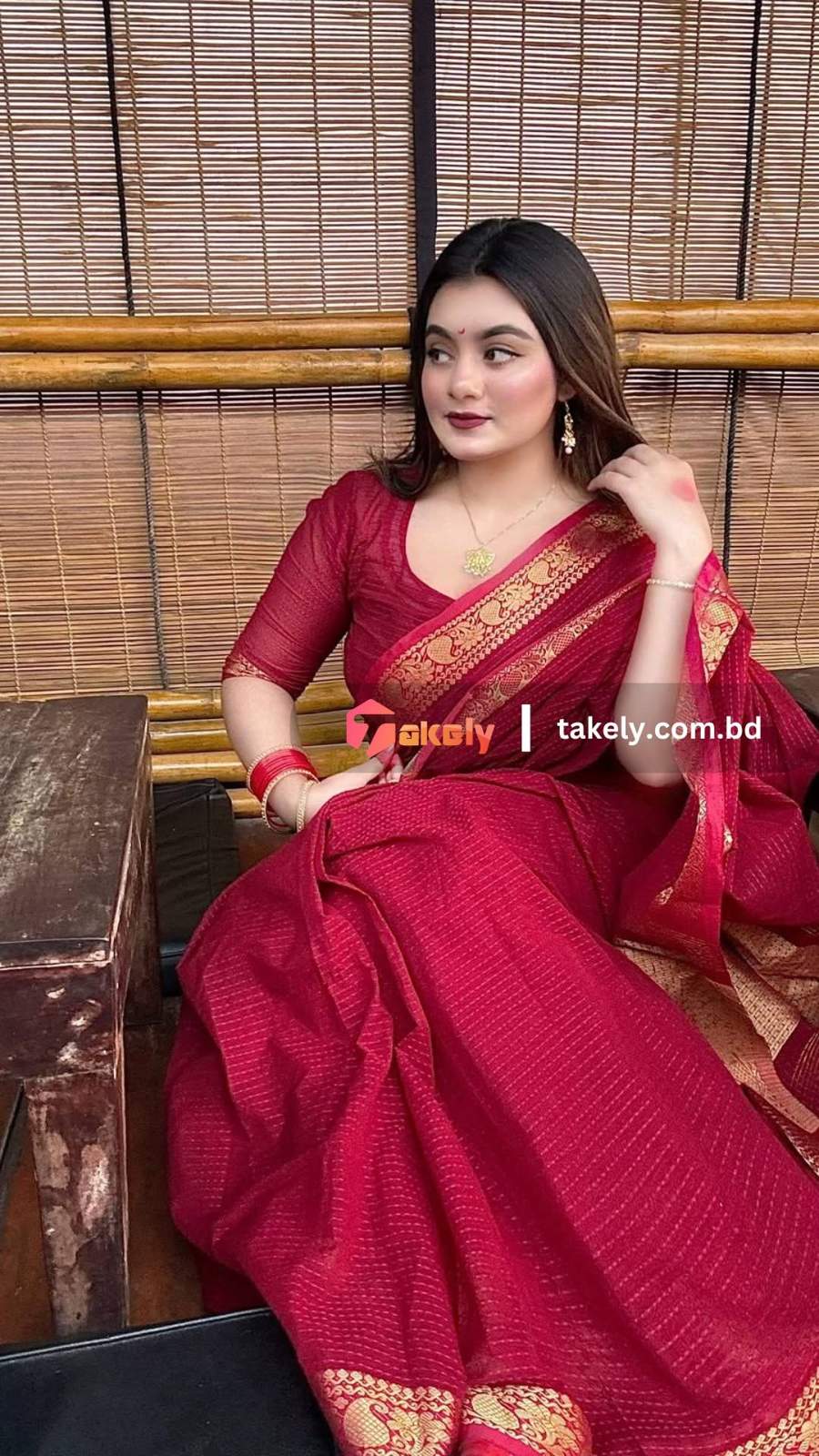 অরিজিনাল টেকলী সুতি শাড়ি।