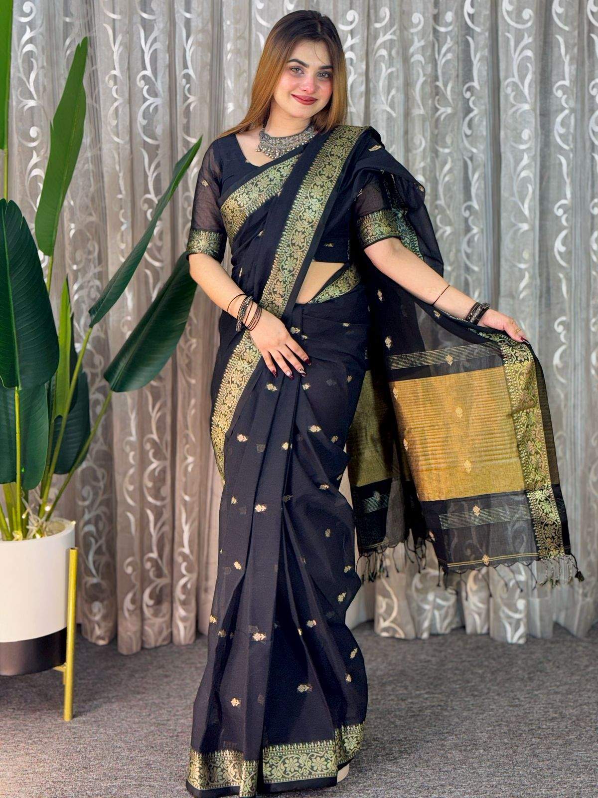 অরিজিনাল টেকলী সুতি শাড়ি