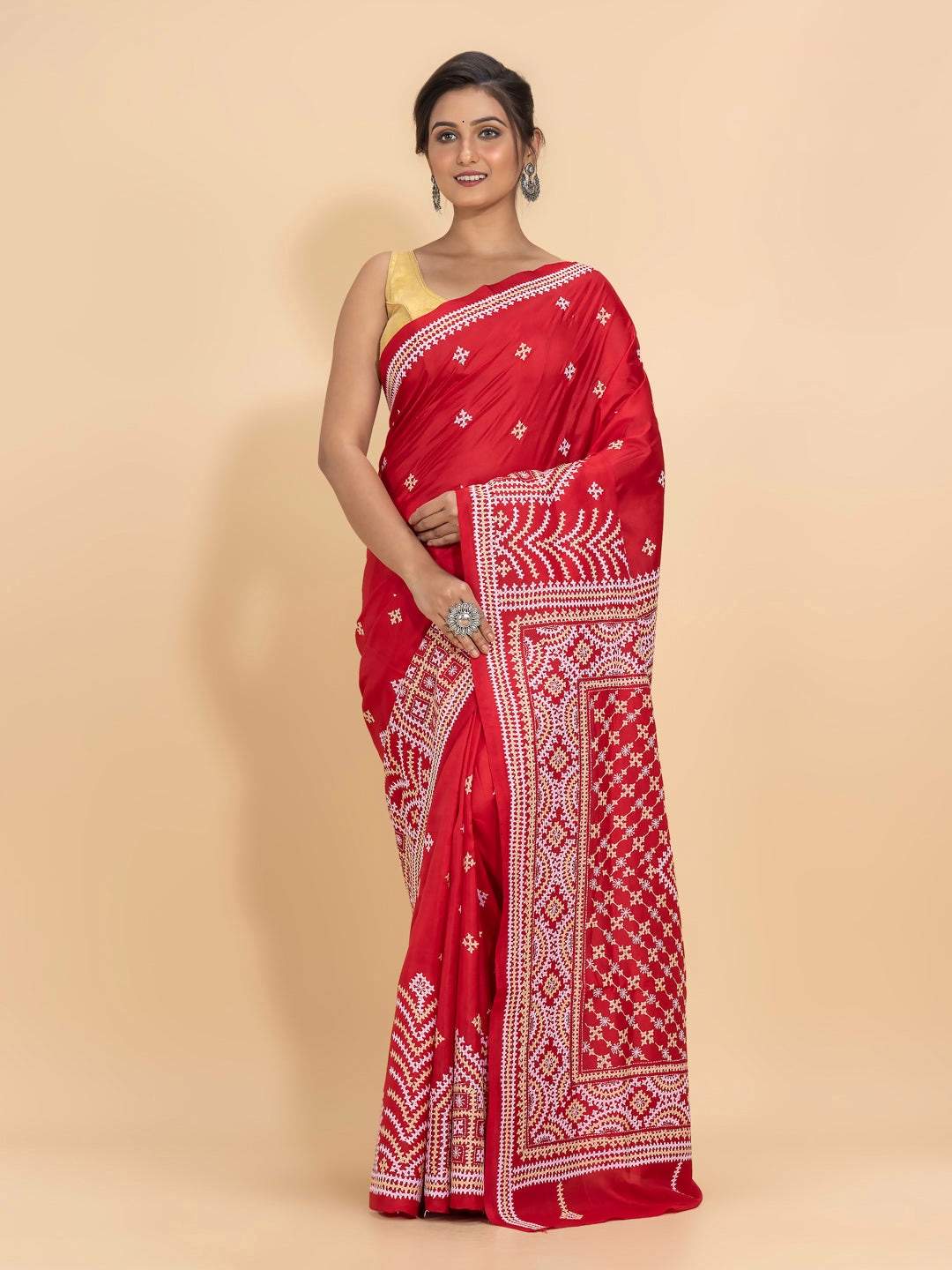 Red Color Pure Soft Silk Digital Printed Saree |
