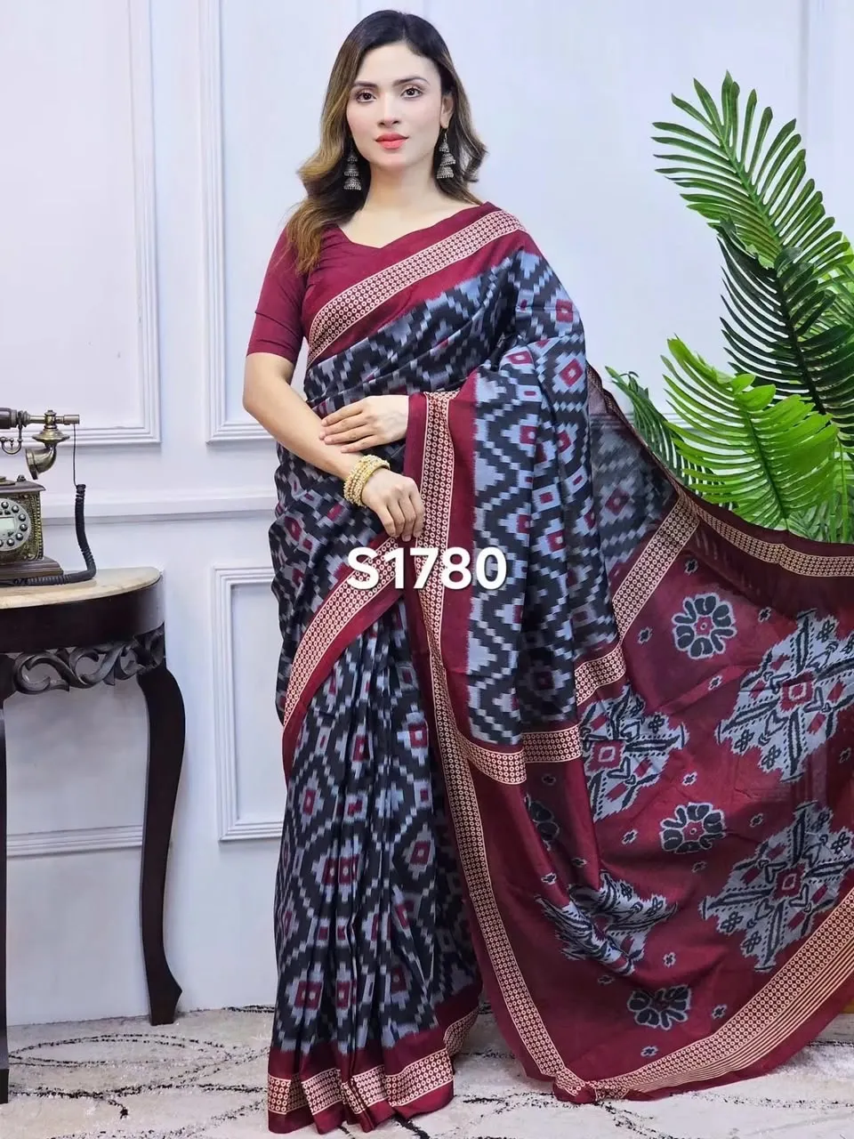 Nisharagini — Premium Chanderi Silk Digital Print Saree